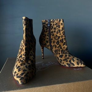 NEW Christian Louboutin Eloise Booty Leopard